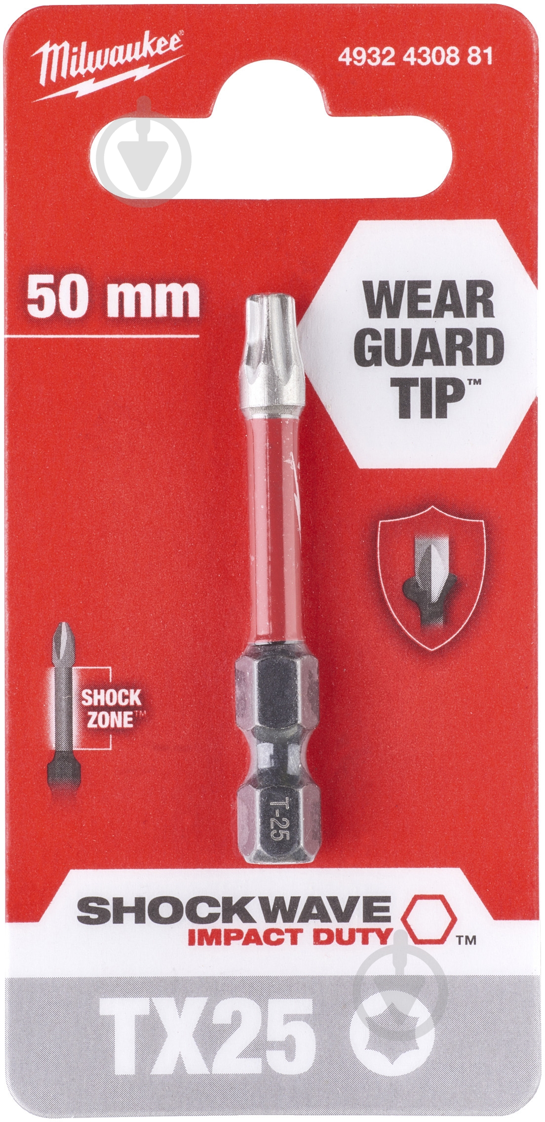 Бита Milwaukee Torx 1 шт. 4932430881 - фото 1