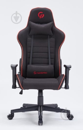 Крісло ігрове GamePro GC575FB Size L Fabric Black&Red чорно-біло-червоний - фото 2 Крісло ігрове GamePro GC575FB Size L Fabric Black&Red чорно-біло-червоний - фото 2