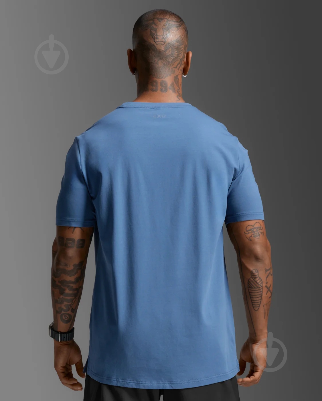 Майка 2XU Motion Cotton Flex Tee MR7427a_IND/IND р.S синий - фото 2