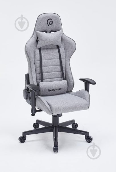 Крісло ігрове GamePro GC575FB Size L Fabric Gray сірий - фото 3