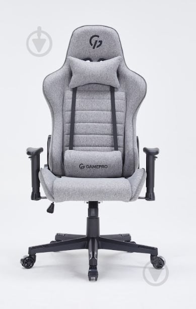 Крісло ігрове GamePro GC575FB Size L Fabric Gray сірий - фото 5
