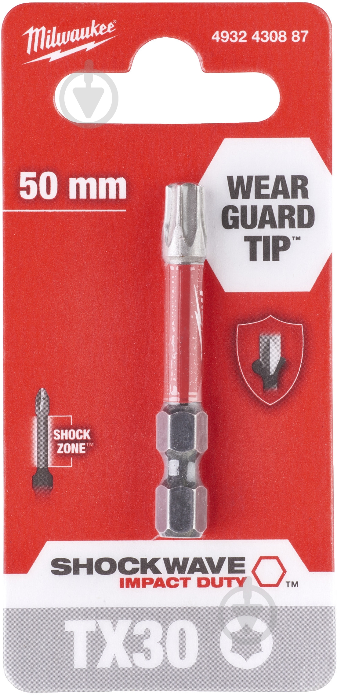 Бита Milwaukee Torx 1 шт. 4932430887 - фото 1