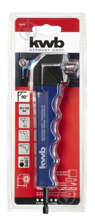 Адаптер кутовий Einhell KWB 90° 1 шт. 118410 - фото 1 Адаптер кутовий Einhell KWB 90° 1 шт. 118410 - фото 1