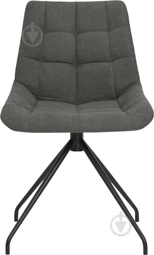 Стілець обідній Nowy Styl NICOLE SN ANTR (BOX-2) SQR (CH) SORO-93 сірий / антрацит - фото 1