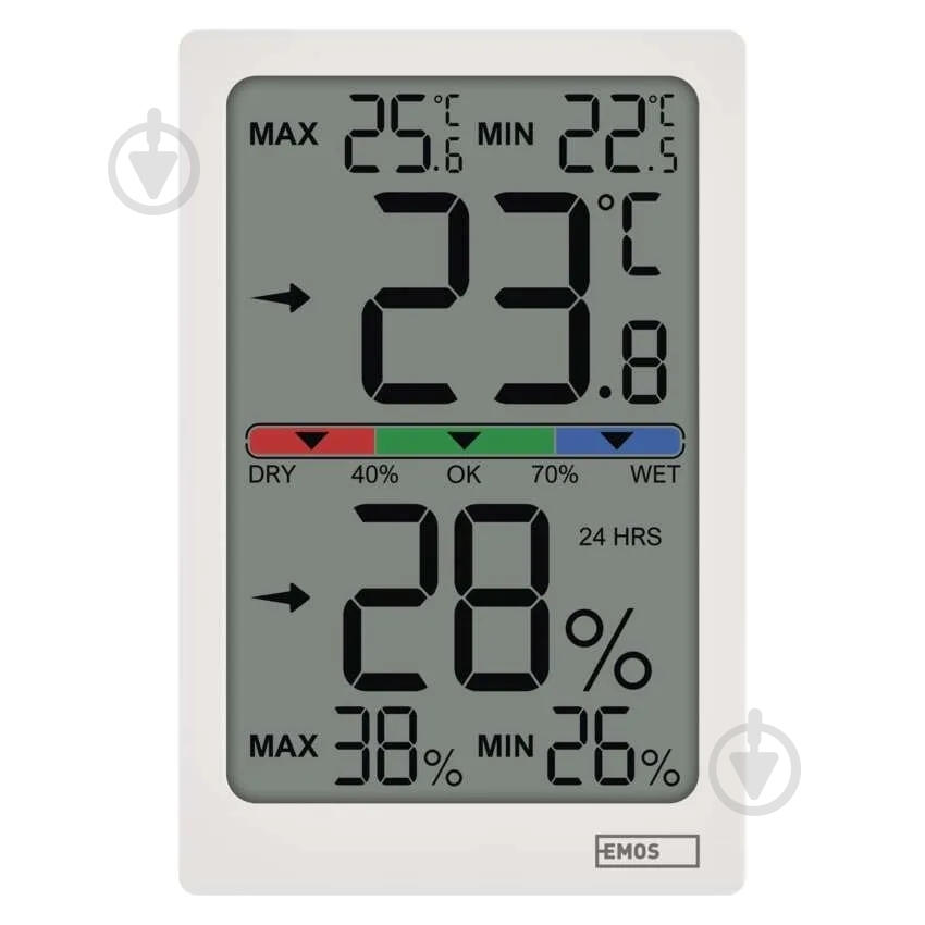 Термометр-гігрометр Emos E0558 цифровий - фото 10 Термометр-гігрометр Emos E0558 цифровий - фото 10