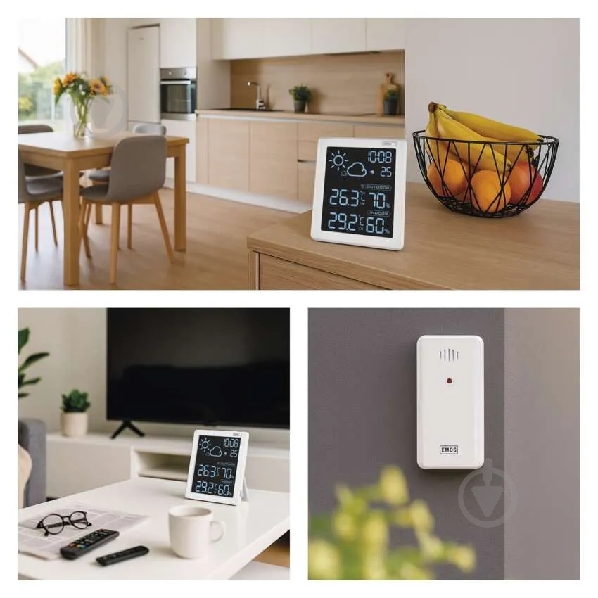 Метеостанция Emos E8647W с беспроводным датчиком - фото 17