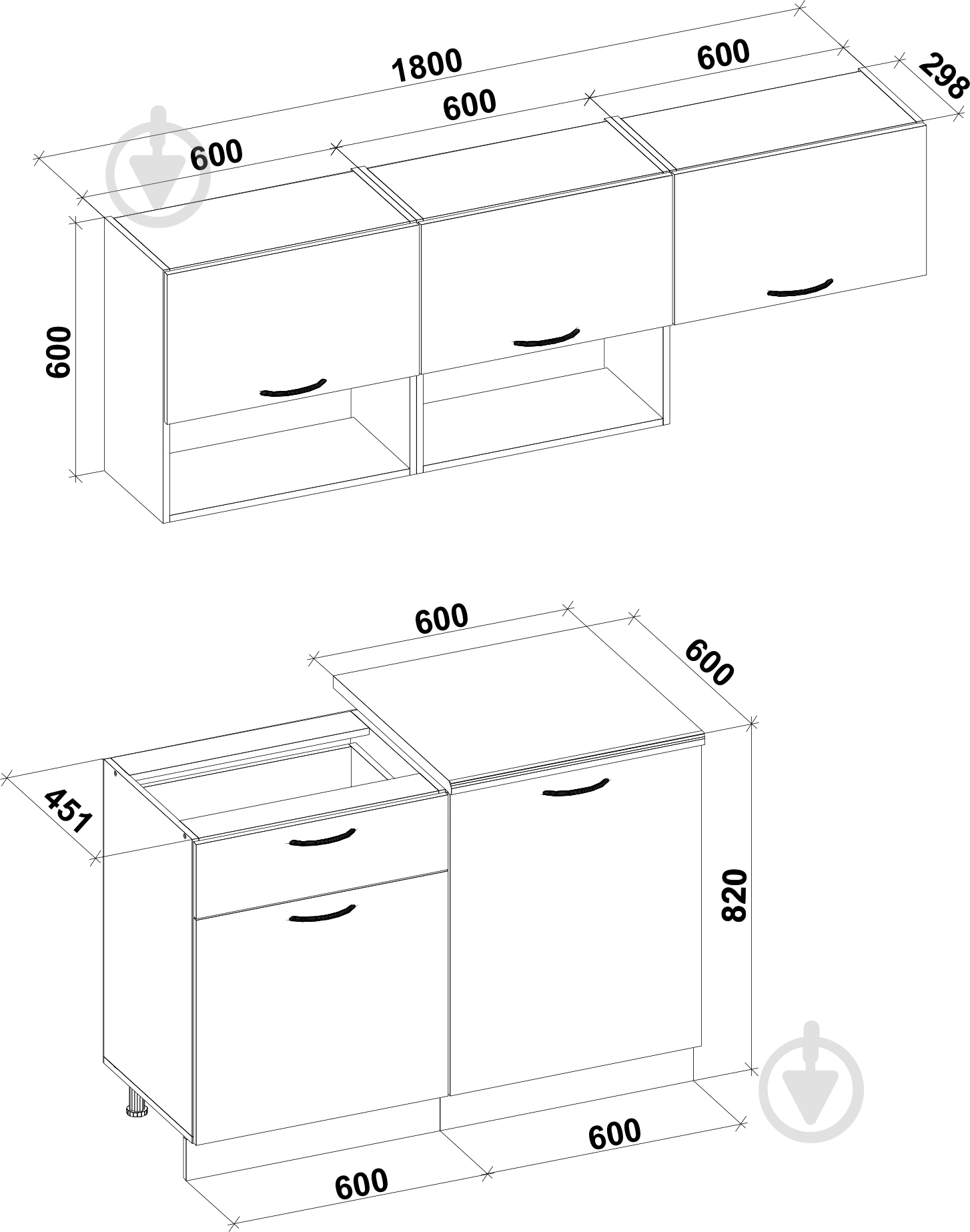 Кухня Милана МДФ 1,8 м - фото 3 Кухня Милана МДФ 1,8 м - фото 3