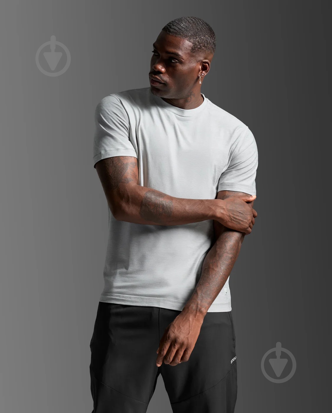 Майка 2XU Signature Soft Jersey Tee MR7544a_HBM/HBM р.S серый - фото 3