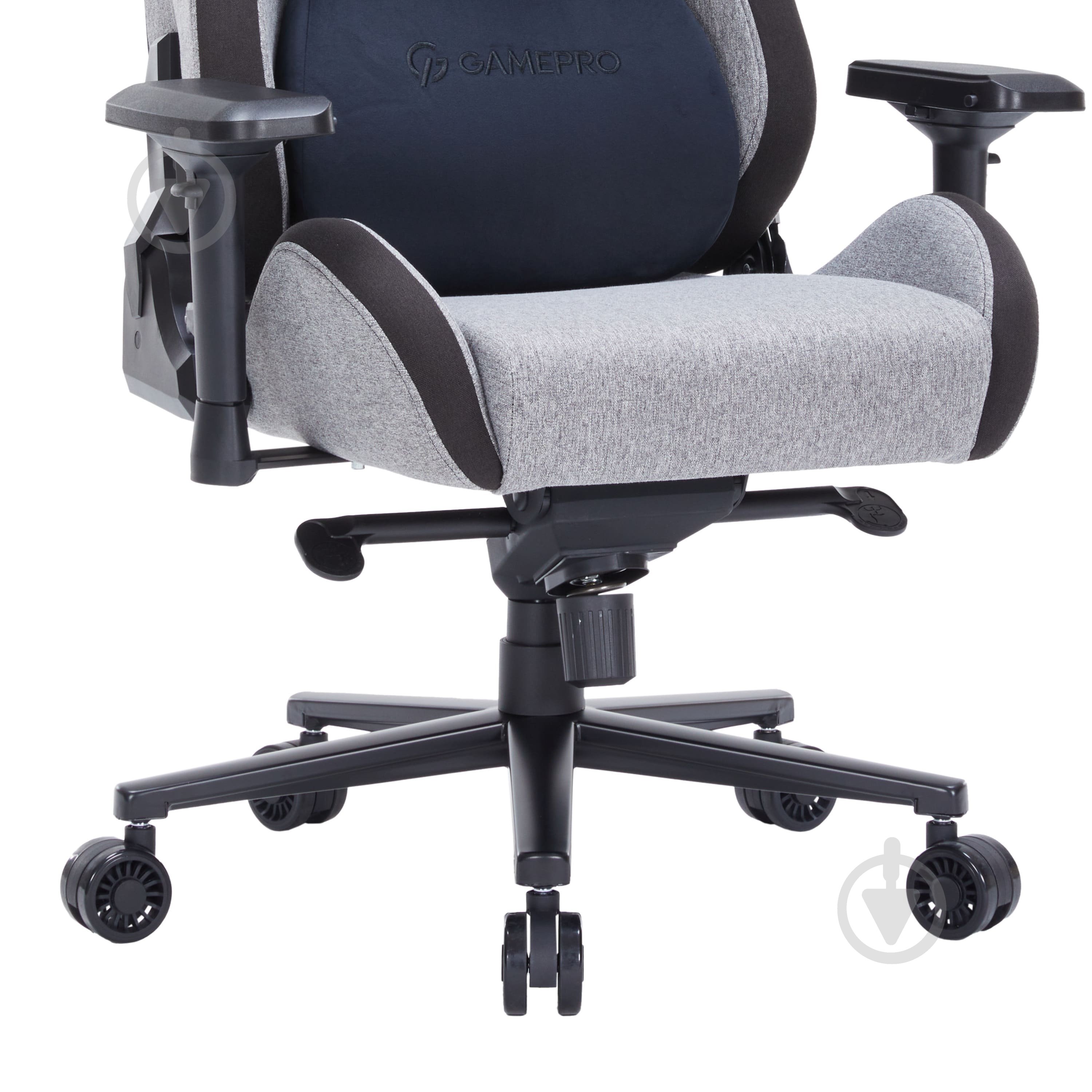 Кресло игровое GamePro GC900DB Size XL Fabric Dark Grey - фото 10 Кресло игровое GamePro GC900DB Size XL Fabric Dark Grey - фото 10