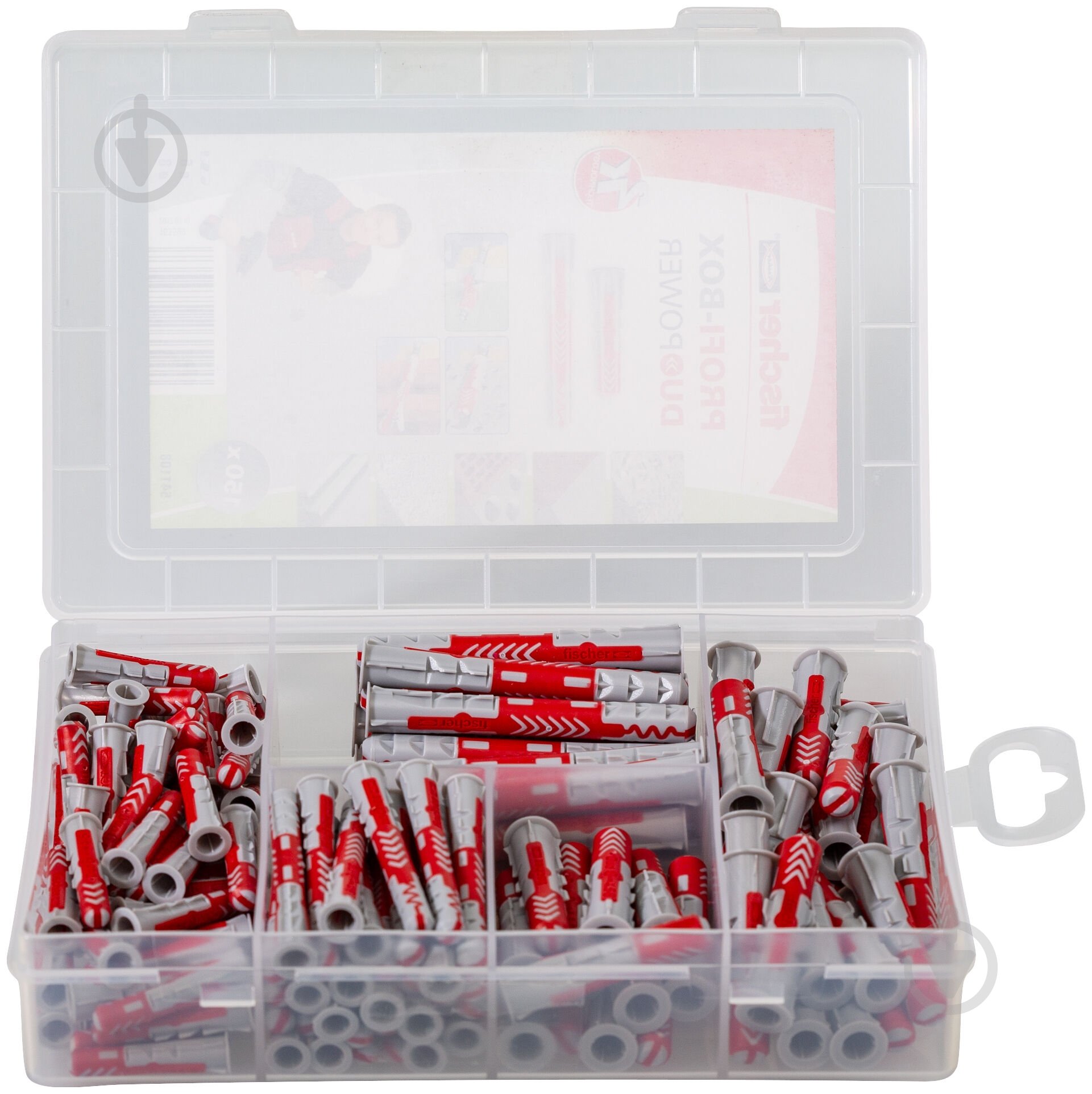 Набір дюбелів універсальних PROFIBOX DUOPOWER SHORT/LONG (NV) PLUG без шурупа fischer 150 шт. (541108) - фото 5 Набір дюбелів універсальних PROFIBOX DUOPOWER SHORT/LONG (NV) PLUG без шурупа fischer 150 шт. (541108) - фото 5