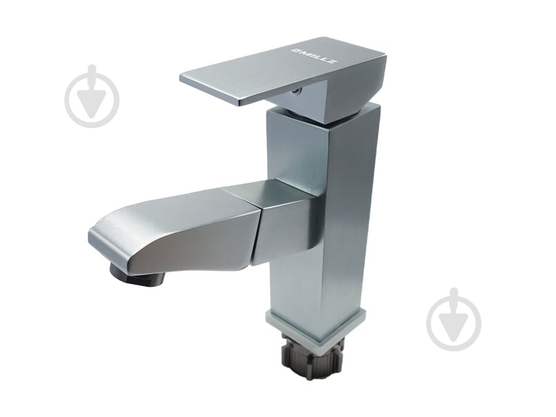 Смеситель для умывальника MILLZ выдвижной излив спецпокрытие серебро MRS-AL-B10 (silver) - фото 1