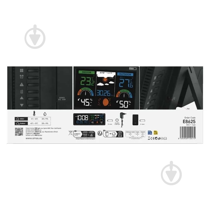 Метеостанция Emos E8625 с беспроводным датчиком - фото 17