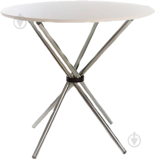 Стіл обідній Nowy Styl AQUA CHROME білий 900x778 - фото 1