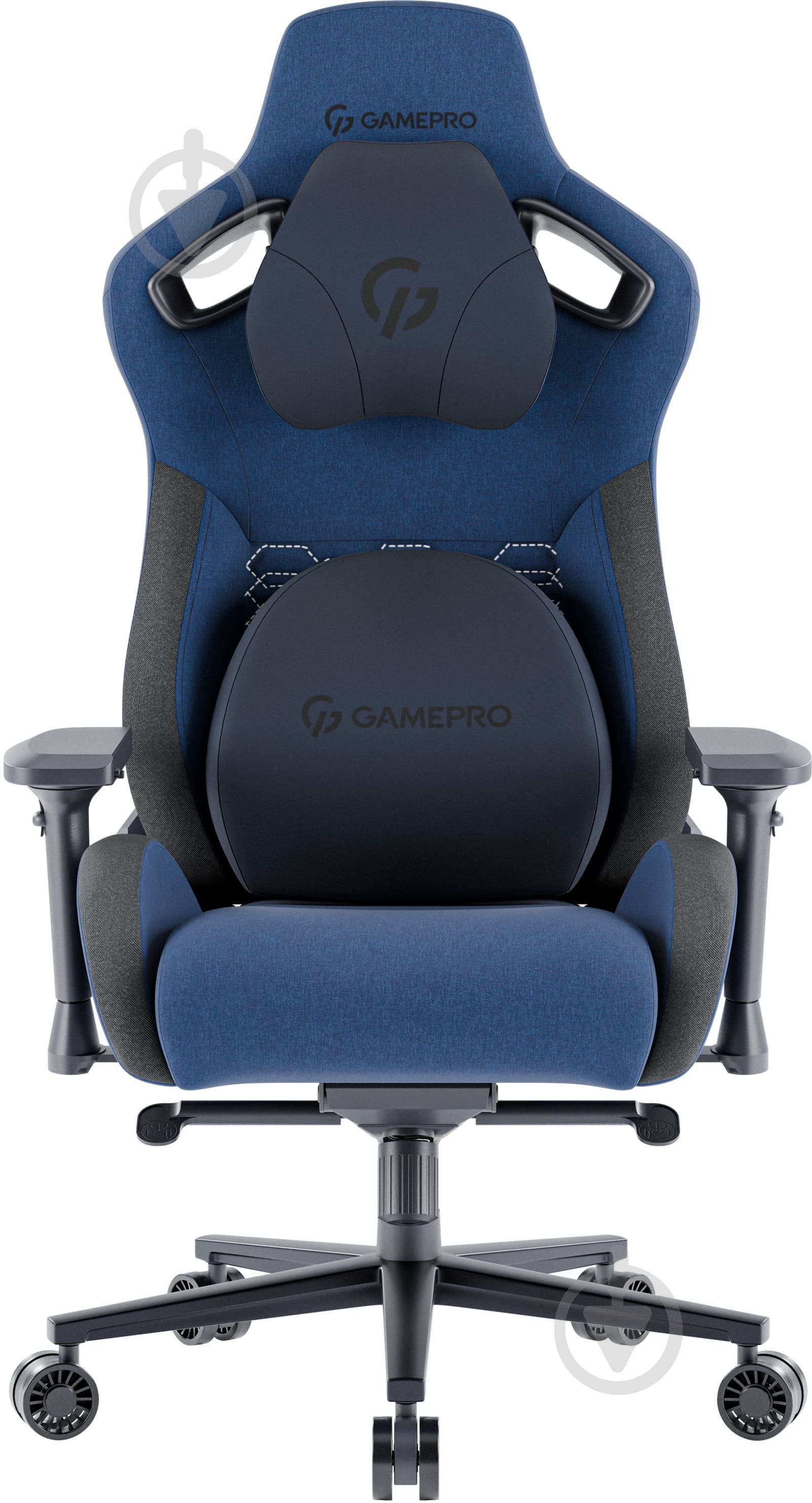 Крісло ігрове GamePro GC900DB Size XL Fabric Dark Blue - фото 2