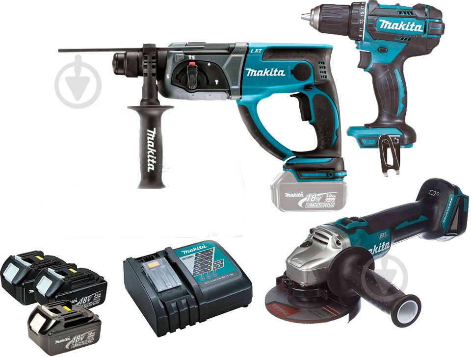 Набор электроинструмента Makita DLXMUA504 - фото 1