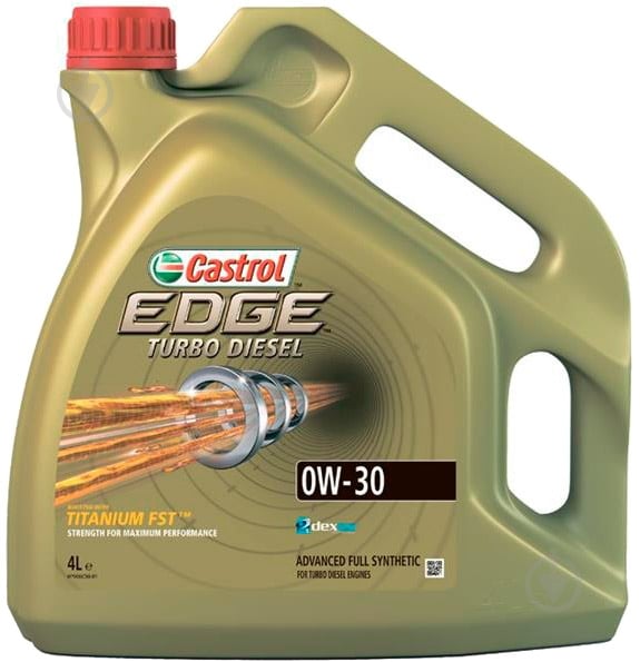 Моторна олива синтетична Castrol Edge Turbo Diesel 0W-30 4 л (157E5C) - фото 1 Моторна олива синтетична Castrol Edge Turbo Diesel 0W-30 4 л (157E5C) - фото 1