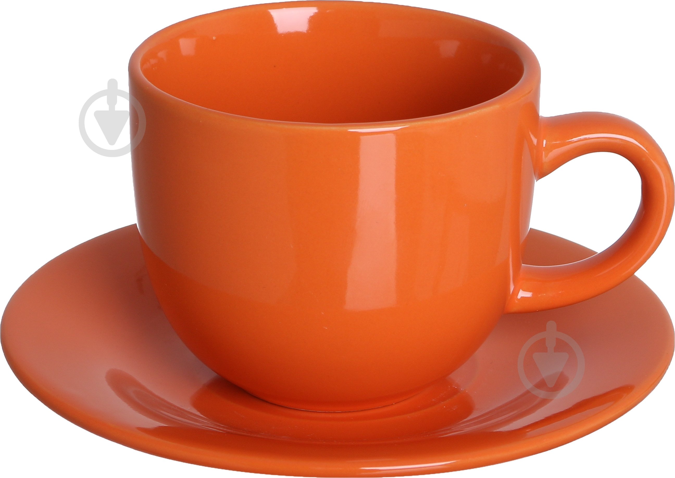 Чашка з блюдцем Bella Vita Orange 220 мл - фото 1