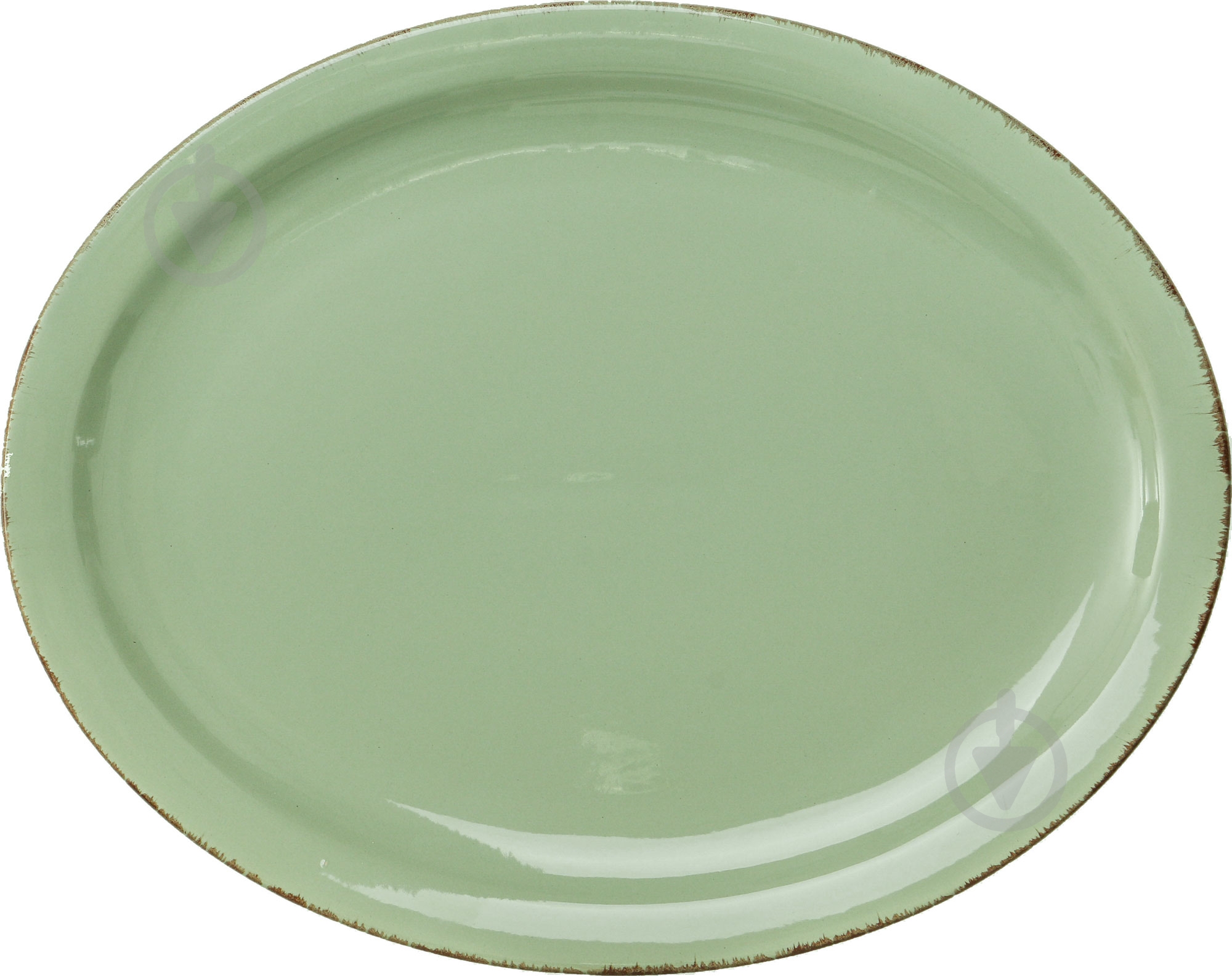 Блюдо овальне Bella Vita Antique Green 31 см - фото 1