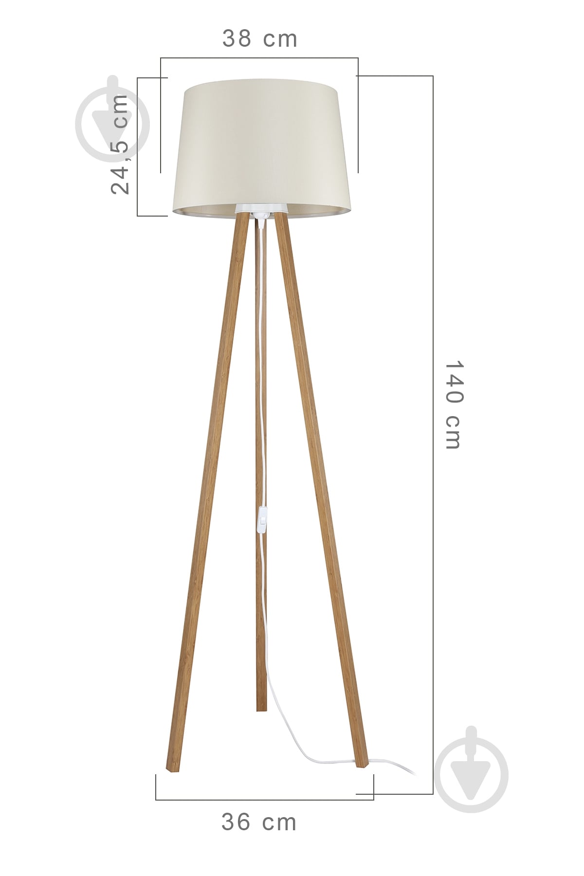 Абажур Rodi Luna MDL.3648 кремовий - фото 6