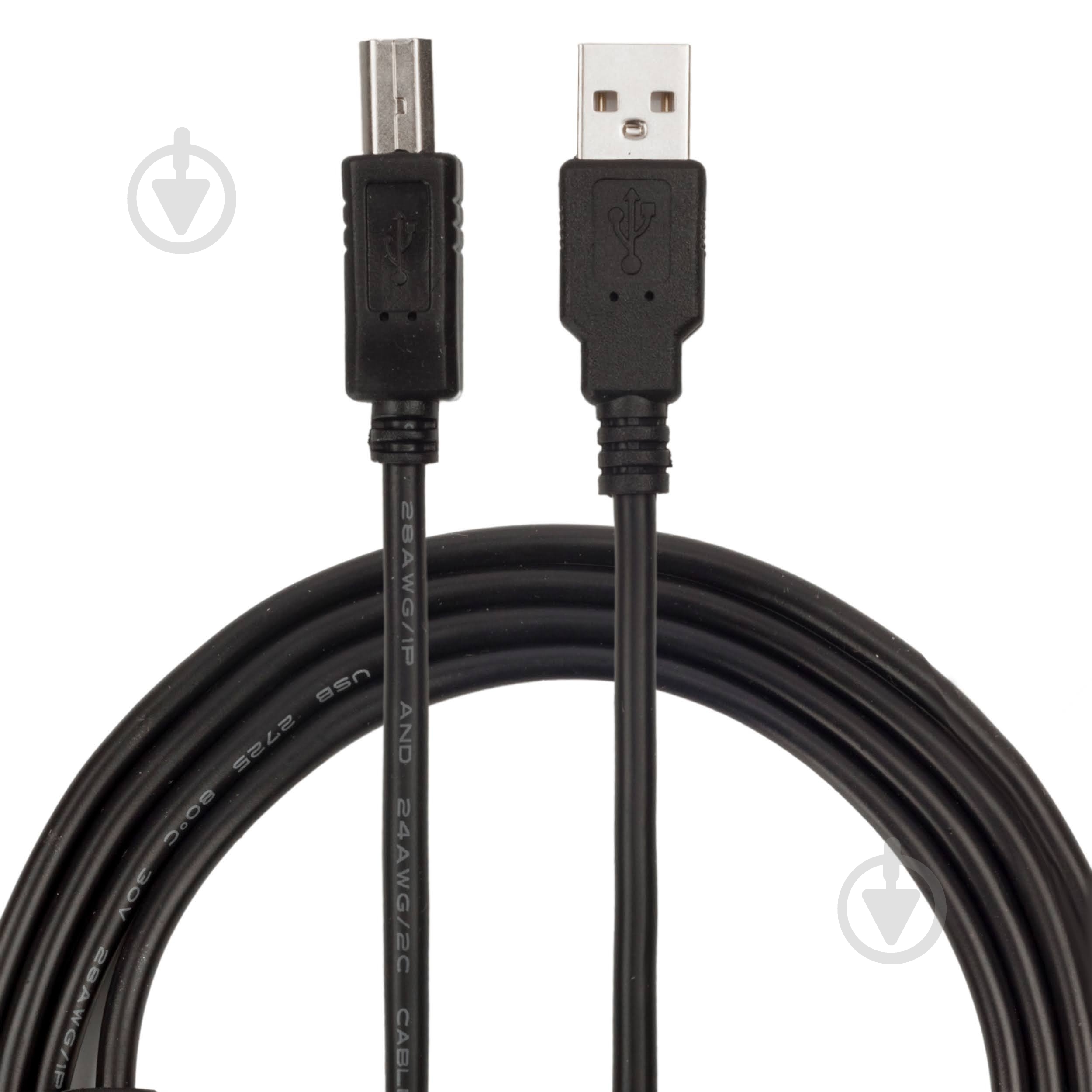 Кабель ProfCable USB 2.0 type A – USB type B 1,5 м чорний (ProfCable12-150) - фото 1