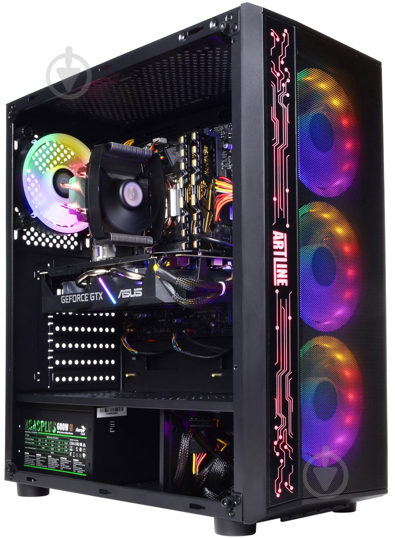 Компьютер персональный Artline Gaming X55 (X55v08) black - фото 4