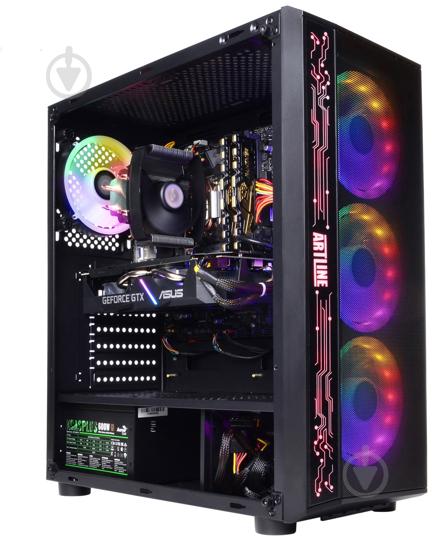 Компьютер персональный Artline Gaming X55 (X55v09) black - фото 4