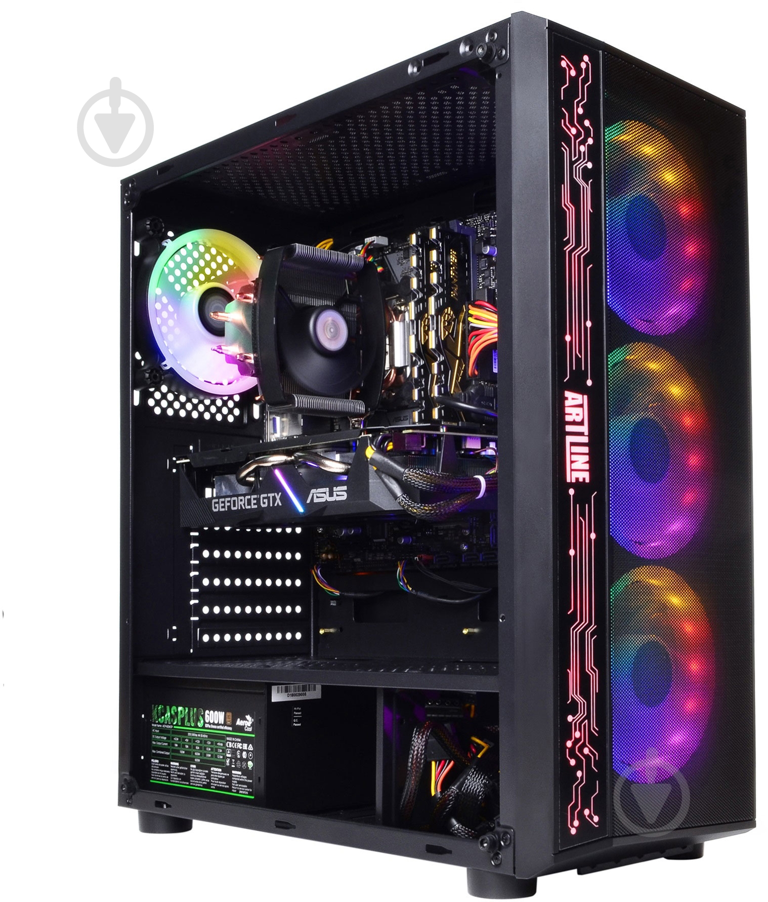 Компьютер персональный Artline Gaming X55 (X55v09) black - фото 5