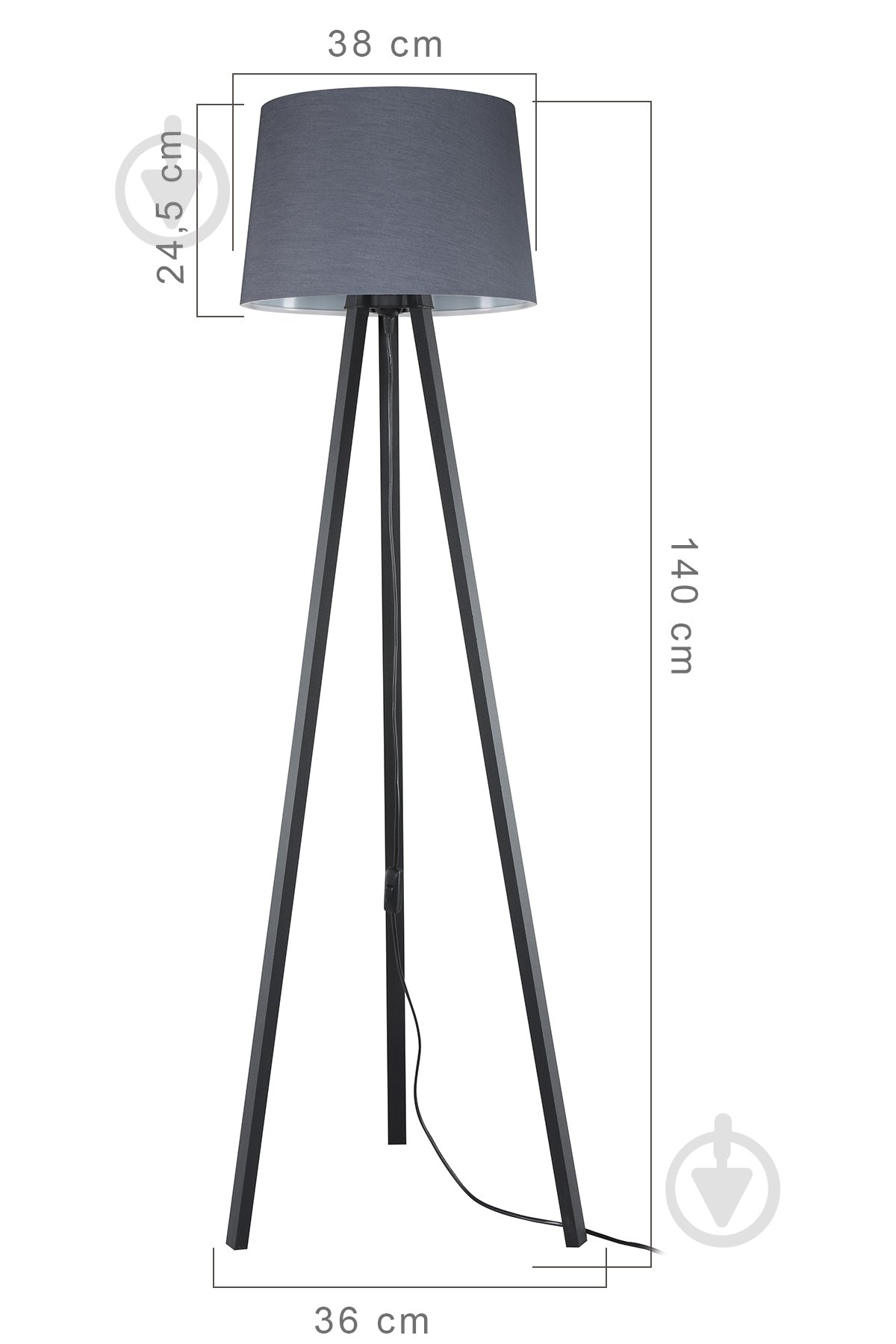 Плафон Rodi Luna MDL.3566 серый - фото 6