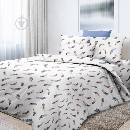 Комплект постельного белья 2.0 Евро Флури белый Ecotton - фото 1 Комплект постельного белья 2.0 Евро Флури белый Ecotton - фото 1