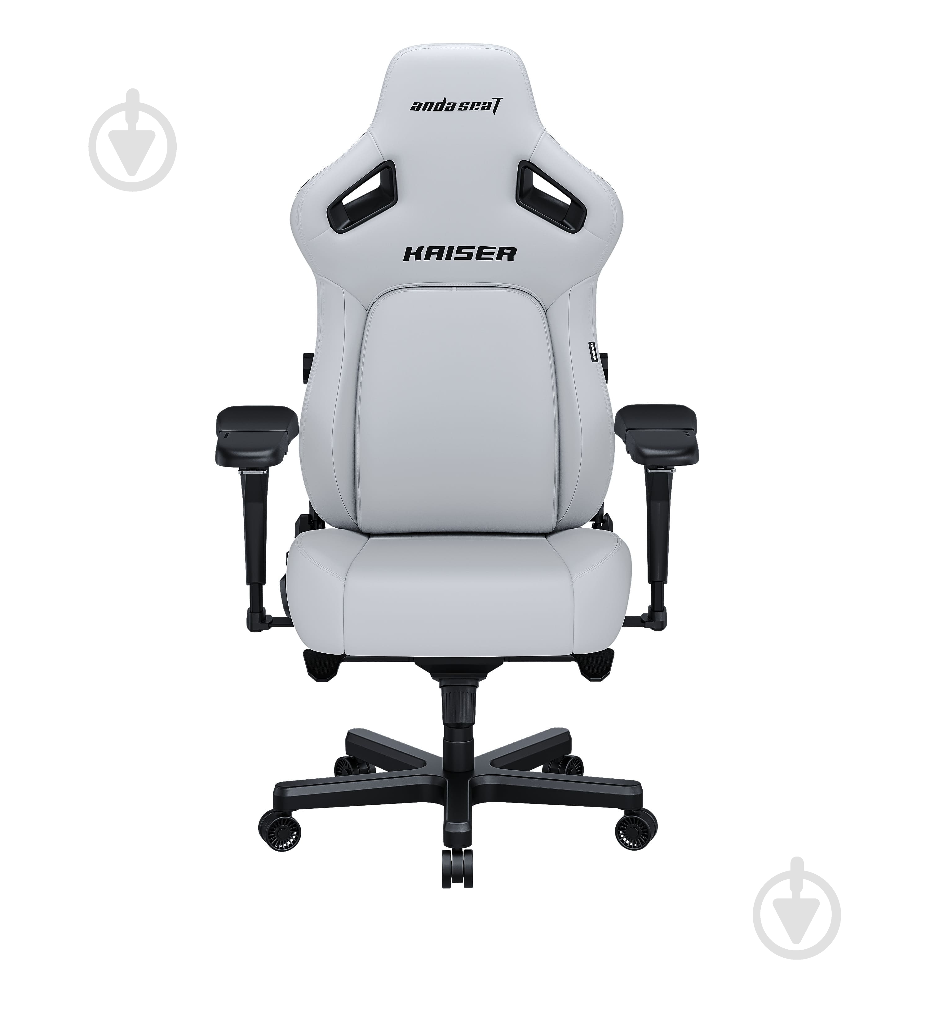 Крісло ігрове Anda Seat Kaiser 4 Size L White Premium PVC білий - фото 2