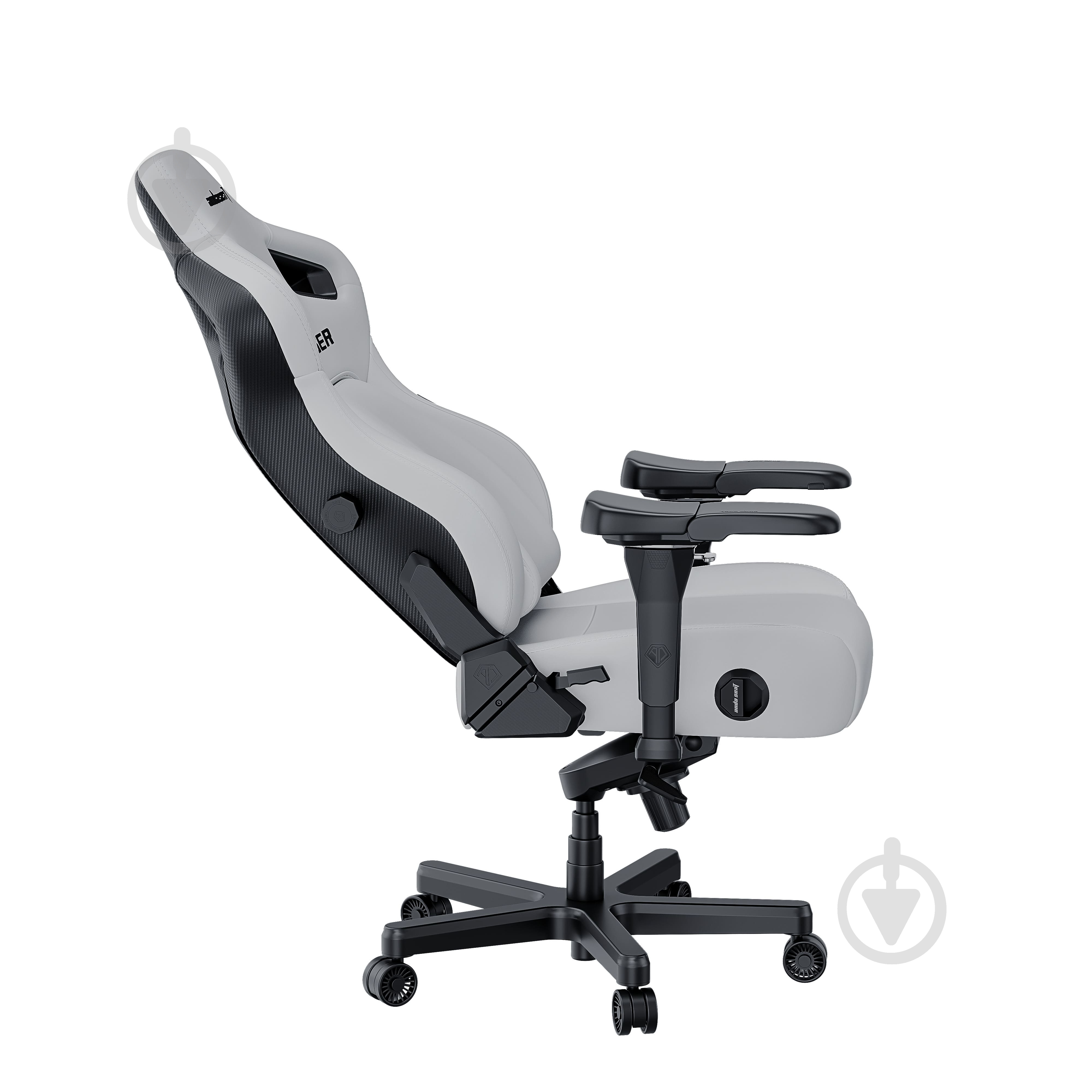 Крісло ігрове Anda Seat Kaiser 4 Size L White Premium PVC білий - фото 5
