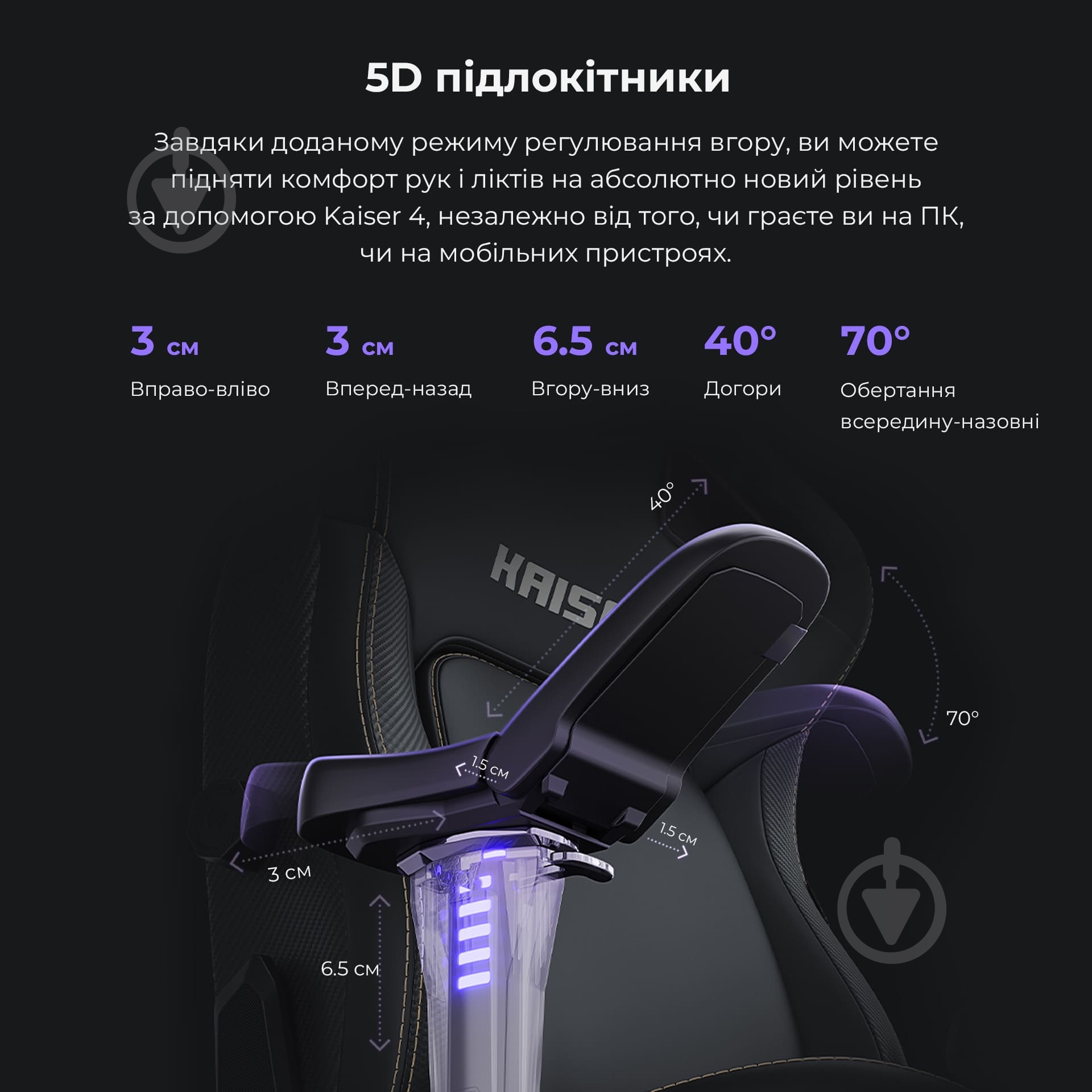 Крісло ігрове Anda Seat Kaiser 4 Size L White Premium PVC білий - фото 8