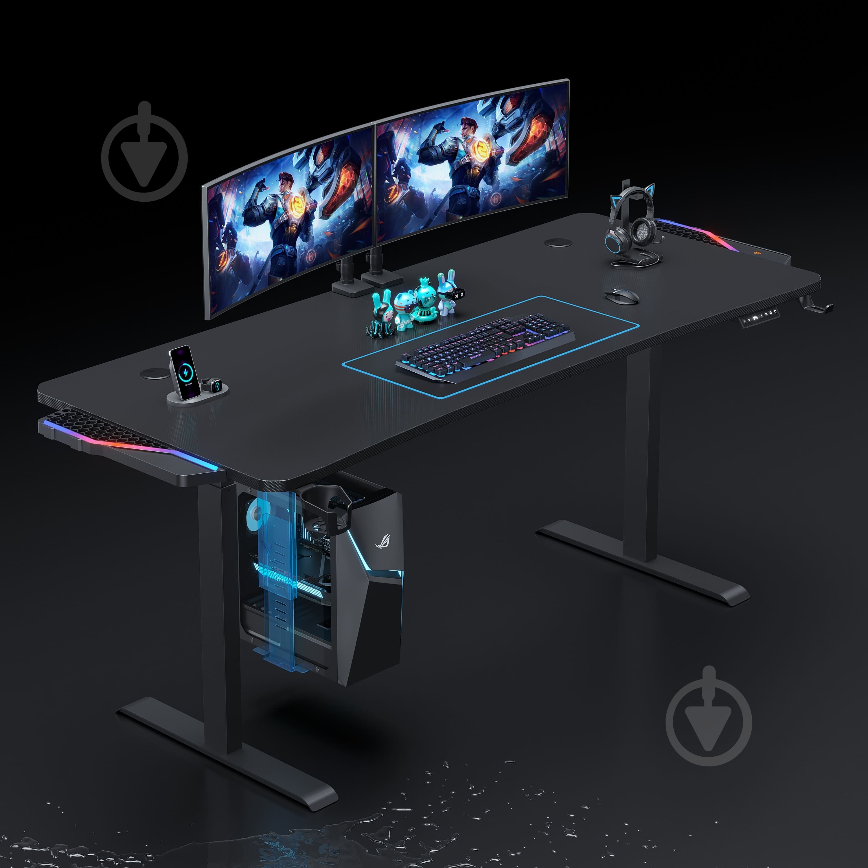 Держатель для системного блока Anda Seat Desk PC Holder Black - фото 9