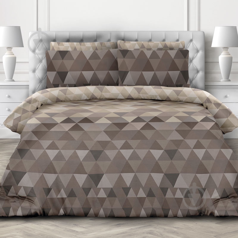 Комплект постільної білизни 2.0 Євро Форест коричневий Ecotton - фото 1