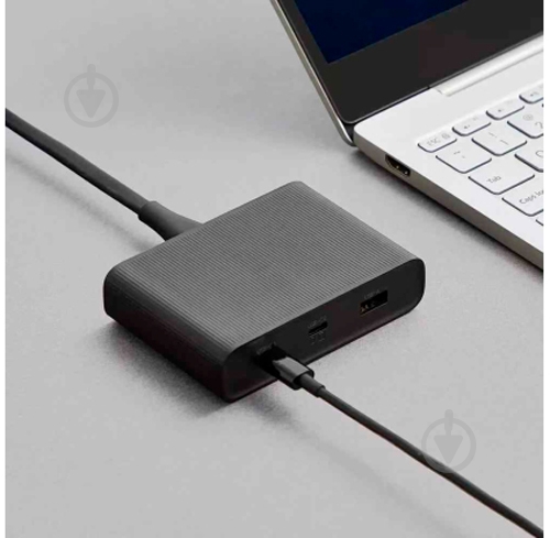 Адаптер ZMI 65W 2C+1A with 1m Type-C cable black - фото 5 Адаптер ZMI 65W 2C+1A with 1m Type-C cable black - фото 5