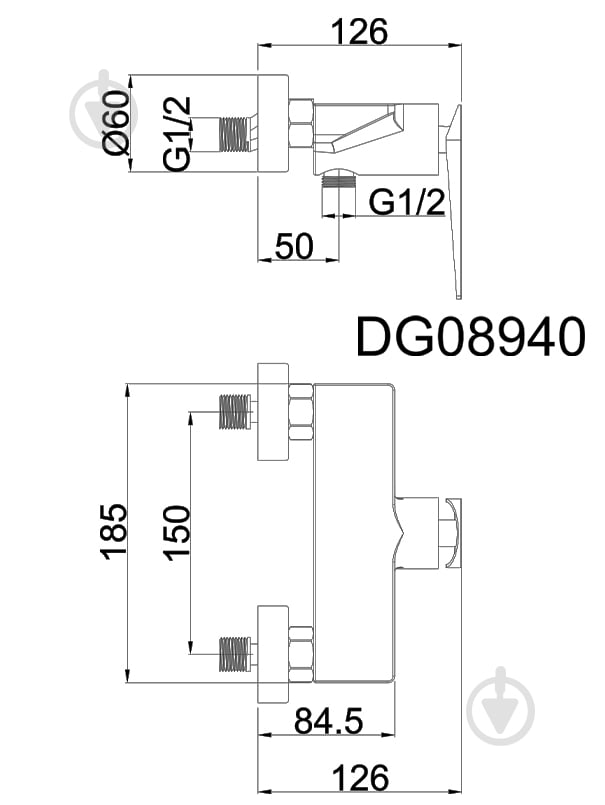 Смеситель для душа AiM черный матовый DG08940 matte black - фото 2 Смеситель для душа AiM черный матовый DG08940 matte black - фото 2