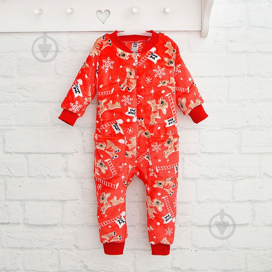Ромпер унисекс Blanka Олененок р.104 красный 110684 - фото 1