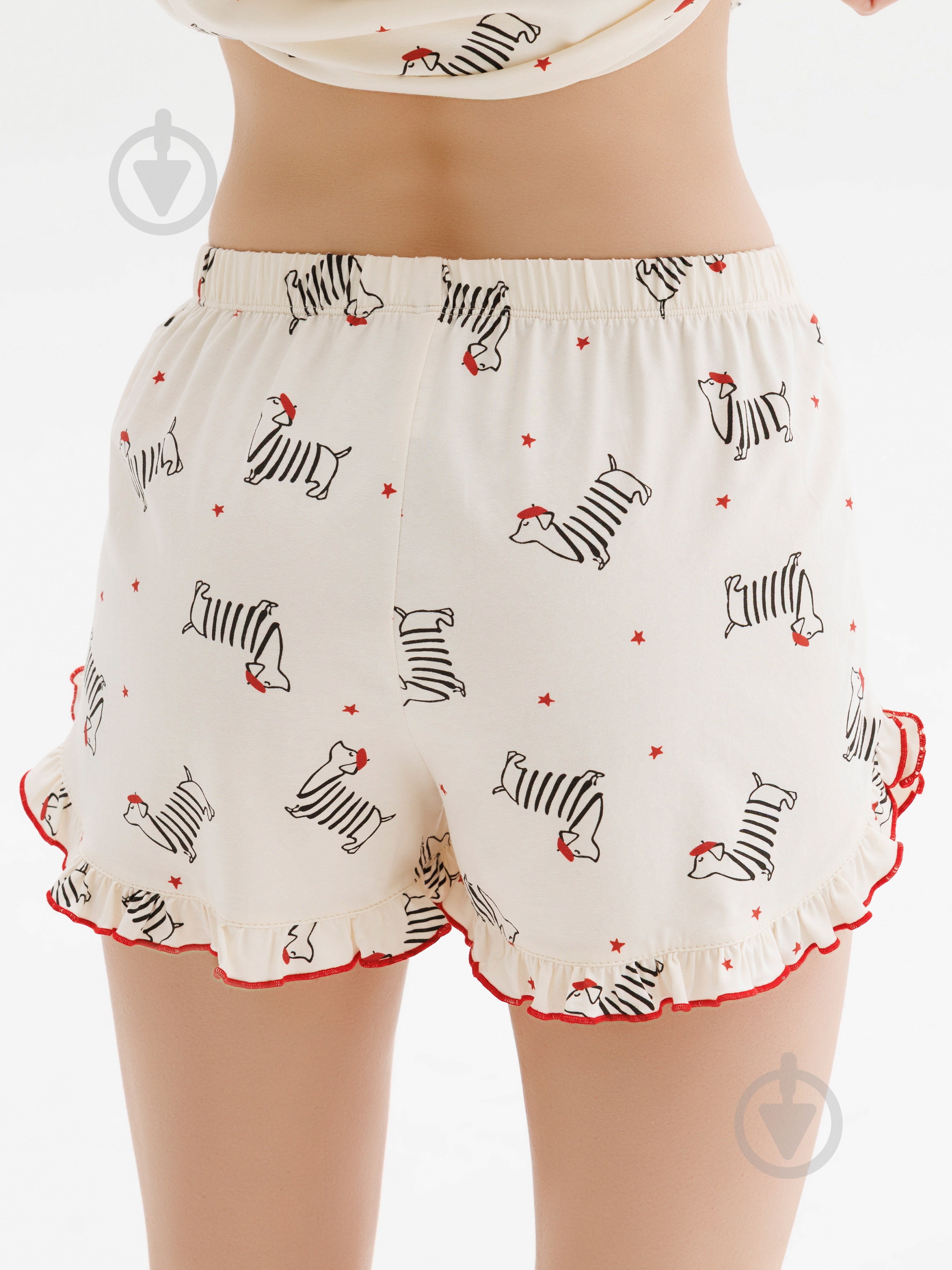 Шорты женские Roksana NIGHT PUPPY №1807/16343 №1807 р. S красный - фото 2 Шорты женские Roksana NIGHT PUPPY №1807/16343 №1807 р. S красный - фото 2