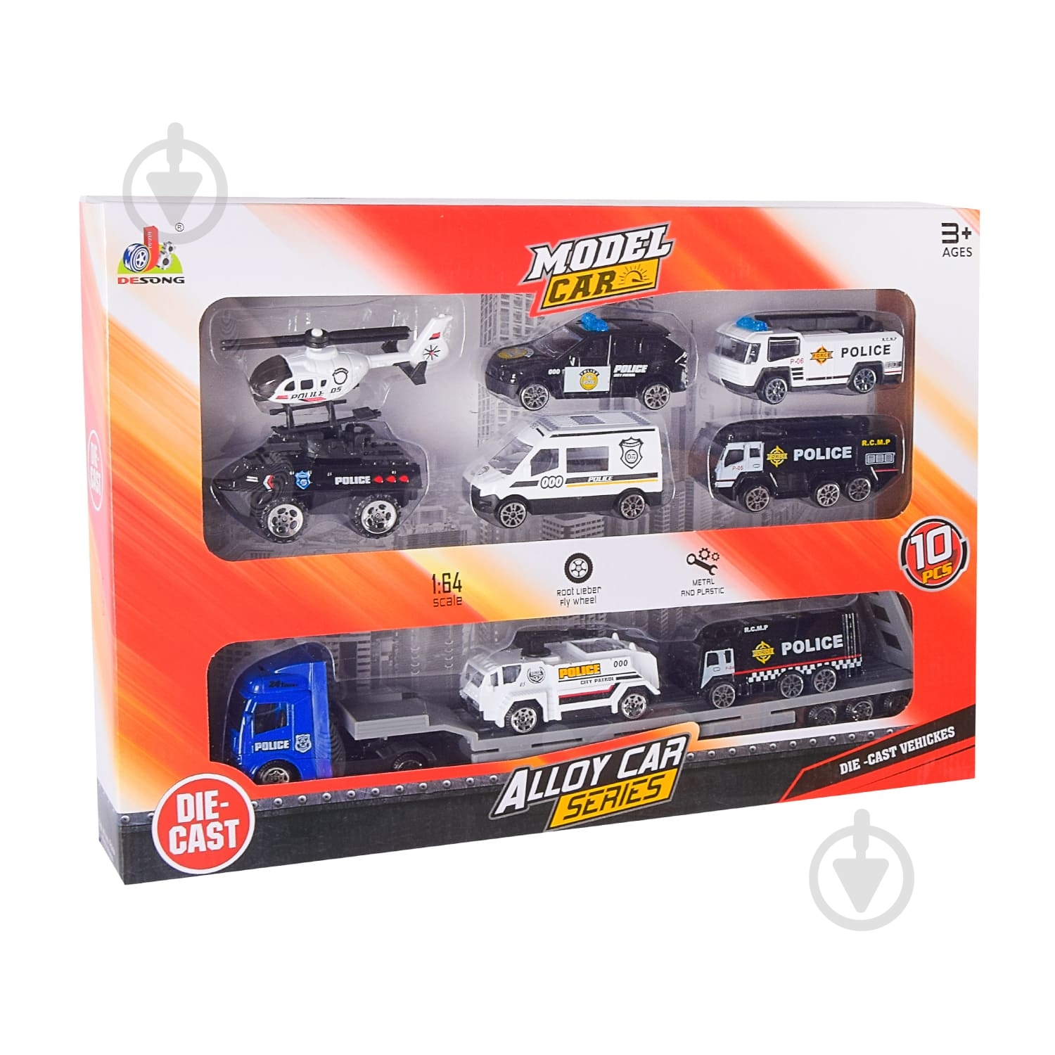 Игровой набор транспорта Shantou 1:64 DS047 - фото 4