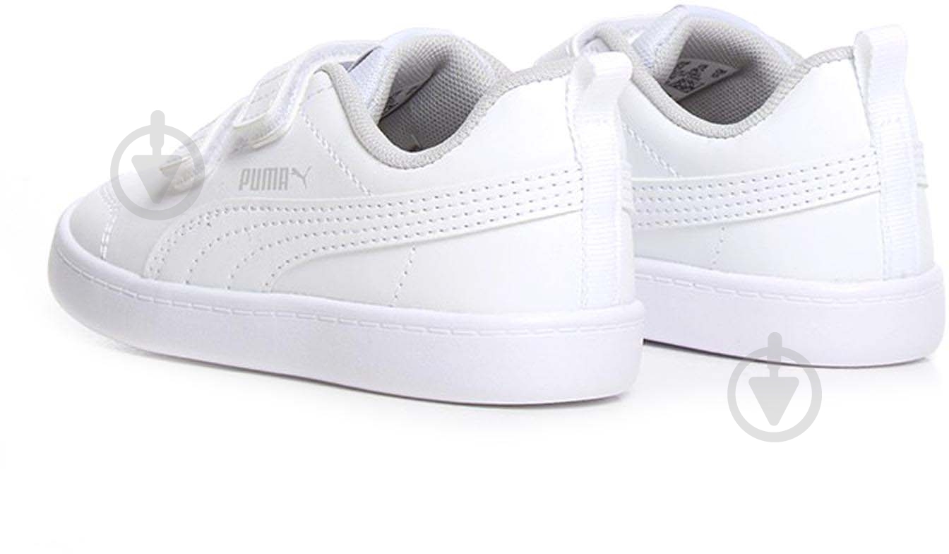 Кроссовки демисезонные Puma COURTFLEX V2 V INF PEACOAT-HIGH RISK 37154404 р.22 белые - фото 3 Кроссовки демисезонные Puma COURTFLEX V2 V INF PEACOAT-HIGH RISK 37154404 р.22 белые - фото 3