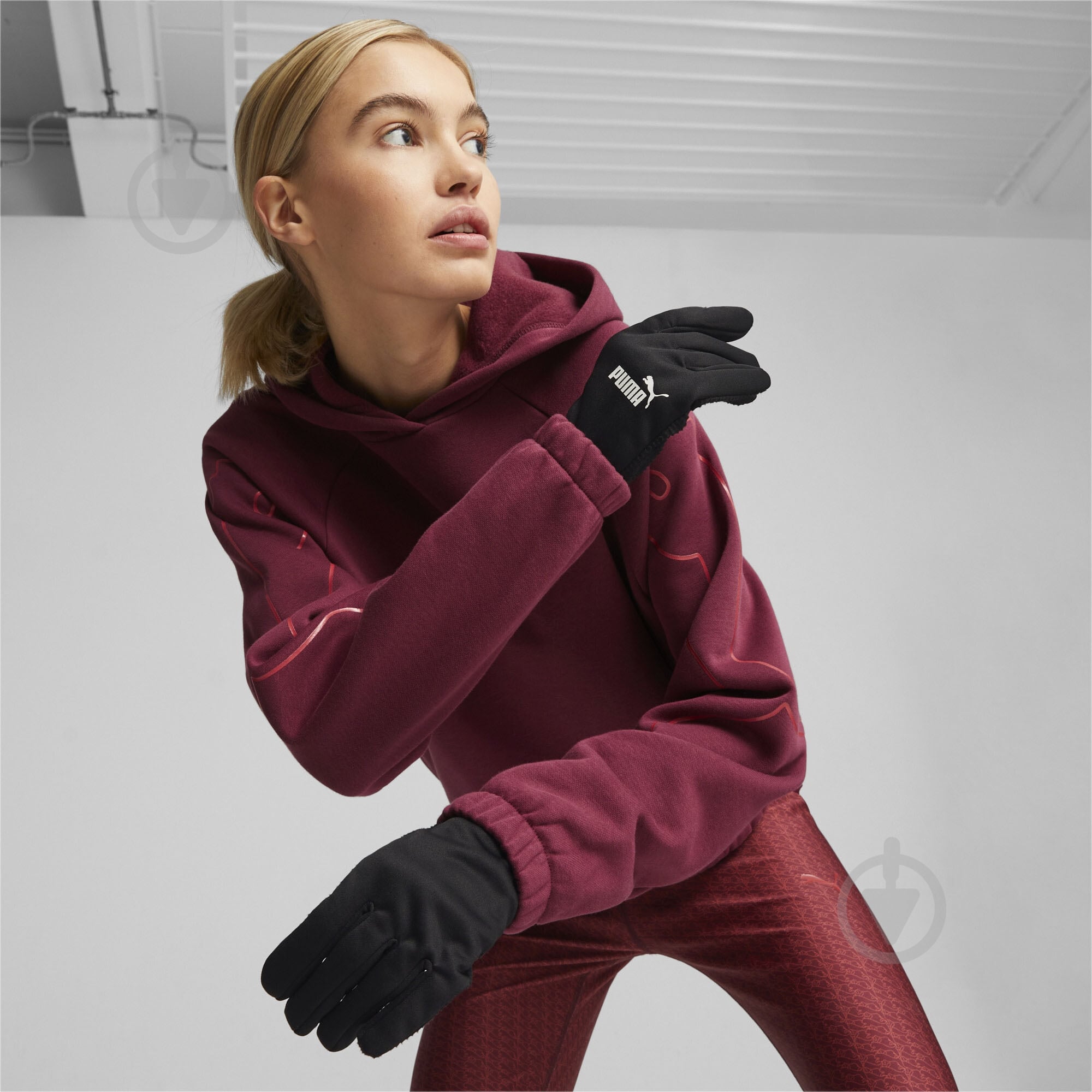 Варежки Puma PUMA ESS FLEECE GLOVES 02487801 р.M/L /черный - фото 3