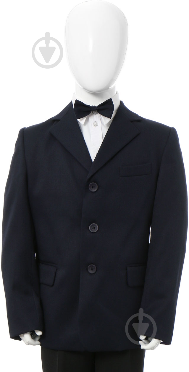 Піджак шкільний р. 34/134 темно-синій мод.5 - фото 1