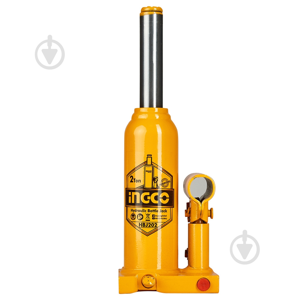 Домкрат гидравлический INGCO 2 т. высота 180-333 мм 2 т - фото 1