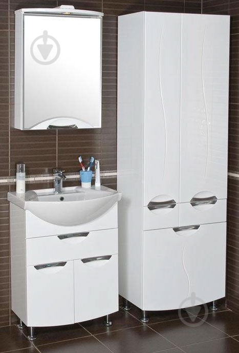Дзеркальна шафа Aqua Rodos Глорія 55 R GLZ55 - фото 5