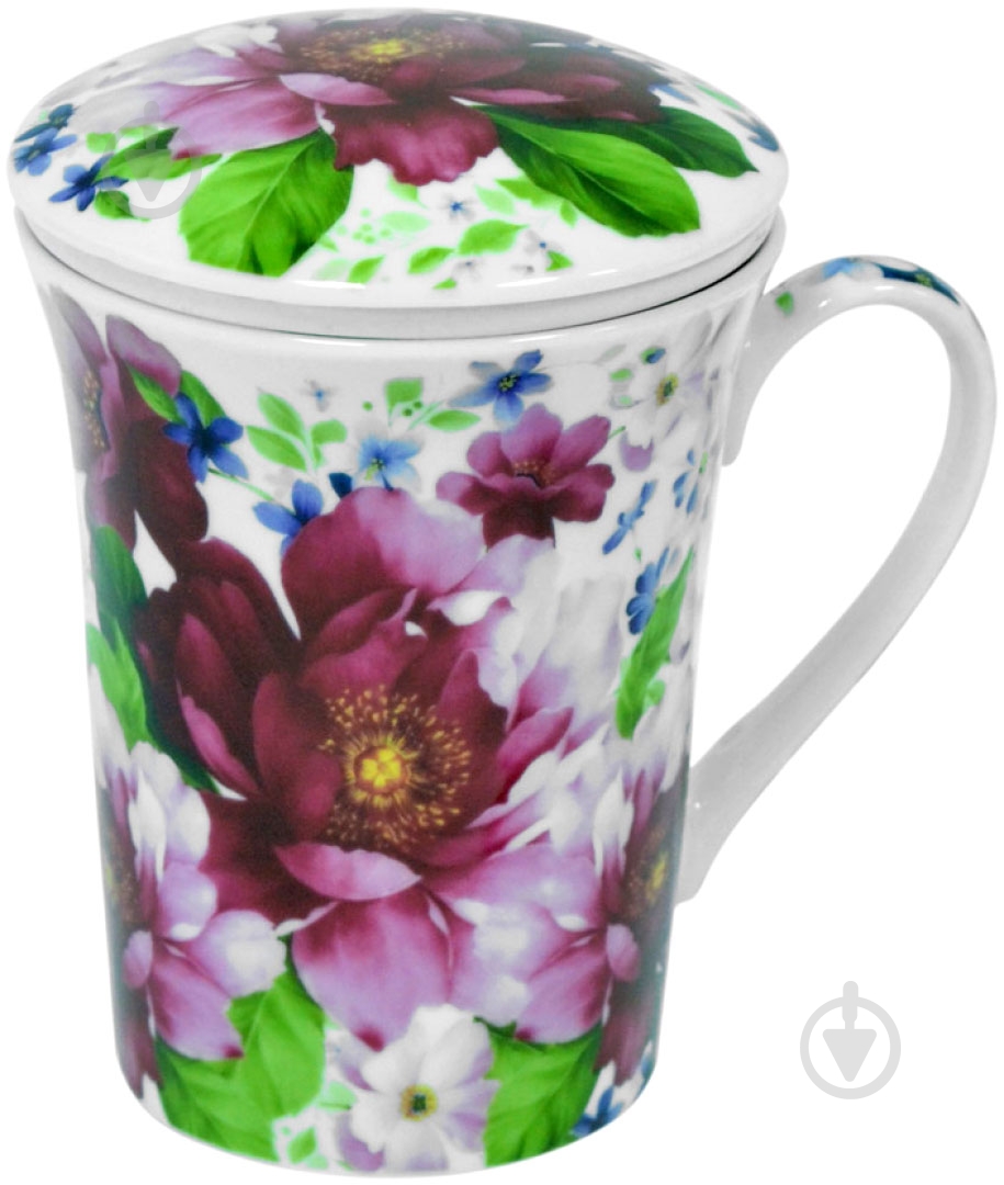 Чашка с заварником Keramia Шиповник 390 мл - фото 1 Чашка с заварником Keramia Шиповник 390 мл - фото 1