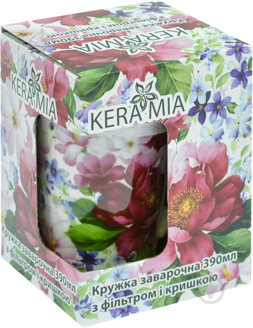 Чашка с заварником Keramia Шиповник 390 мл - фото 3 Чашка с заварником Keramia Шиповник 390 мл - фото 3