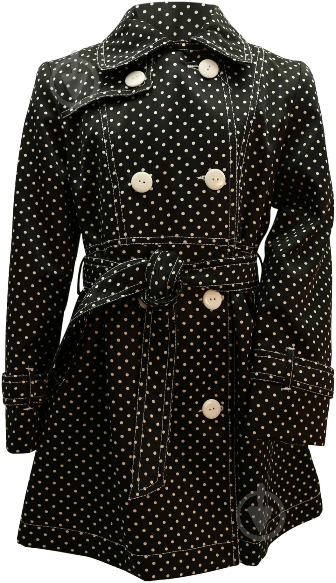 Плащ для девочки Alisa Line Ромашка Горох р.134 черный с белыми вставками 1,31004900000005E+15 - фото 1 Плащ для девочки Alisa Line Ромашка Горох р.134 черный с белыми вставками 1,31004900000005E+15 - фото 1