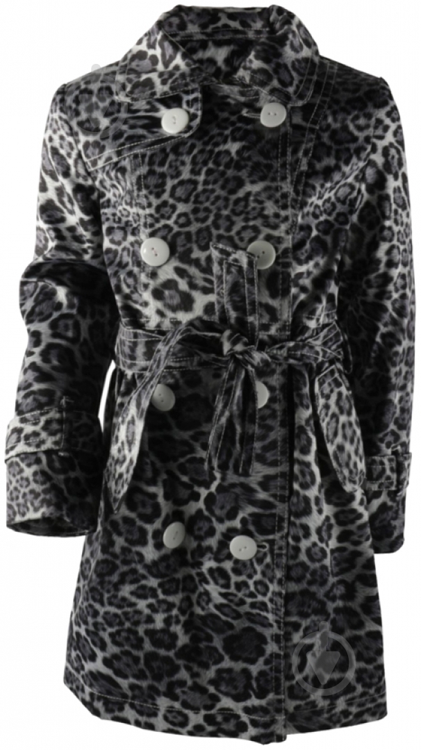 Плащ для девочки Alisa Line Ромашка Леопард р.134 черный с белым 1,31004200000005E+15 - фото 1