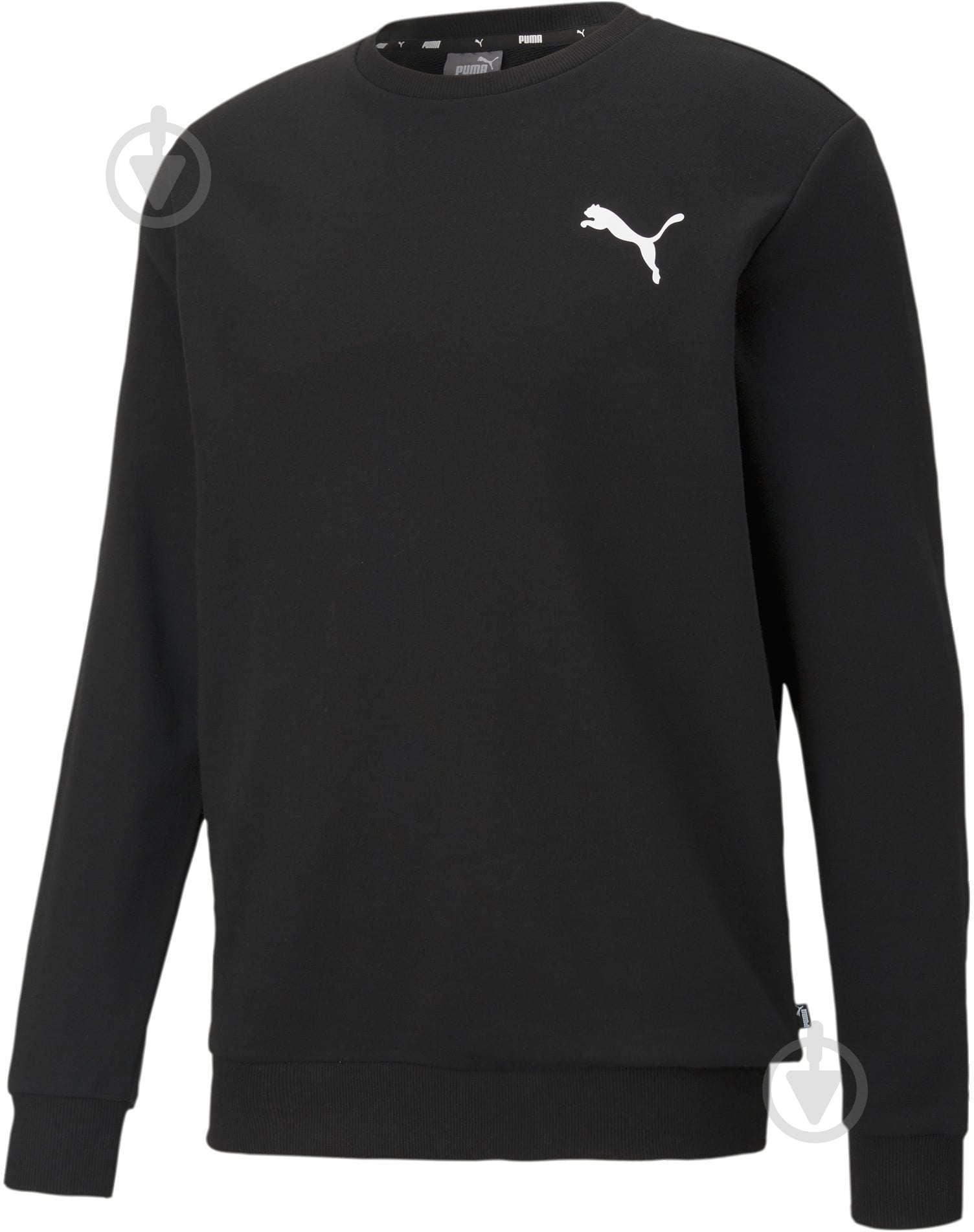 Свитшот Puma ESS SMALL LOGO CREW TR 58668451 р. 2XL черный - фото 1