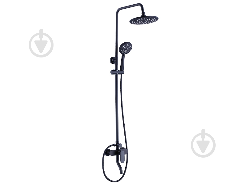 Душевая система AiM мультирежимная черная матовая DG01242 matte black - фото 1